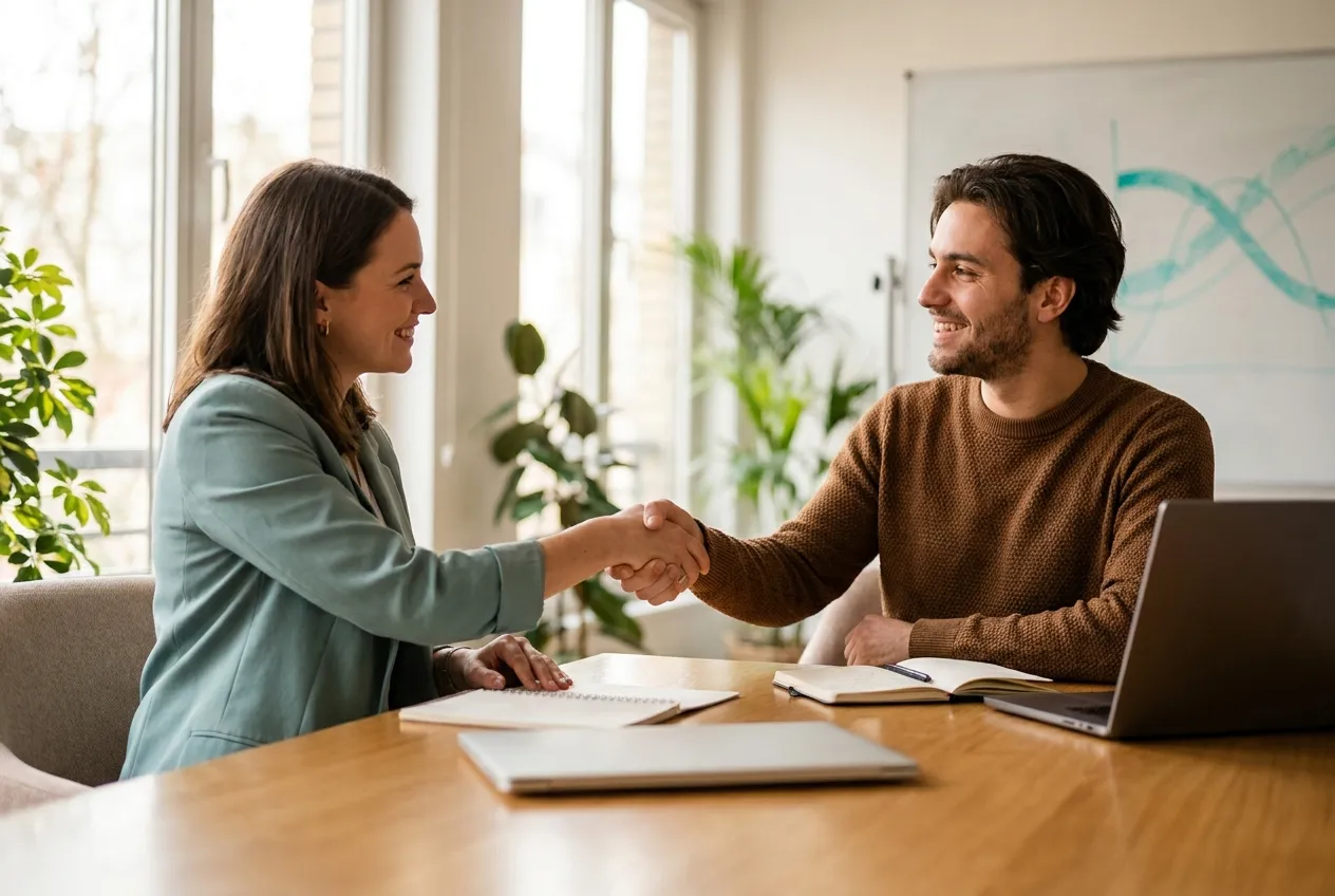 AI Medical Billing account manager consulting with a US medical practice owner